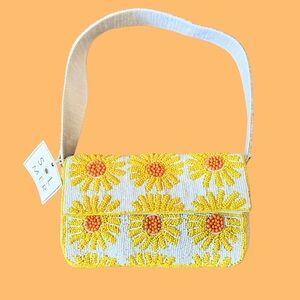 Viral Beaded Sunshine Shoulder Bag NWT Beaded Purse